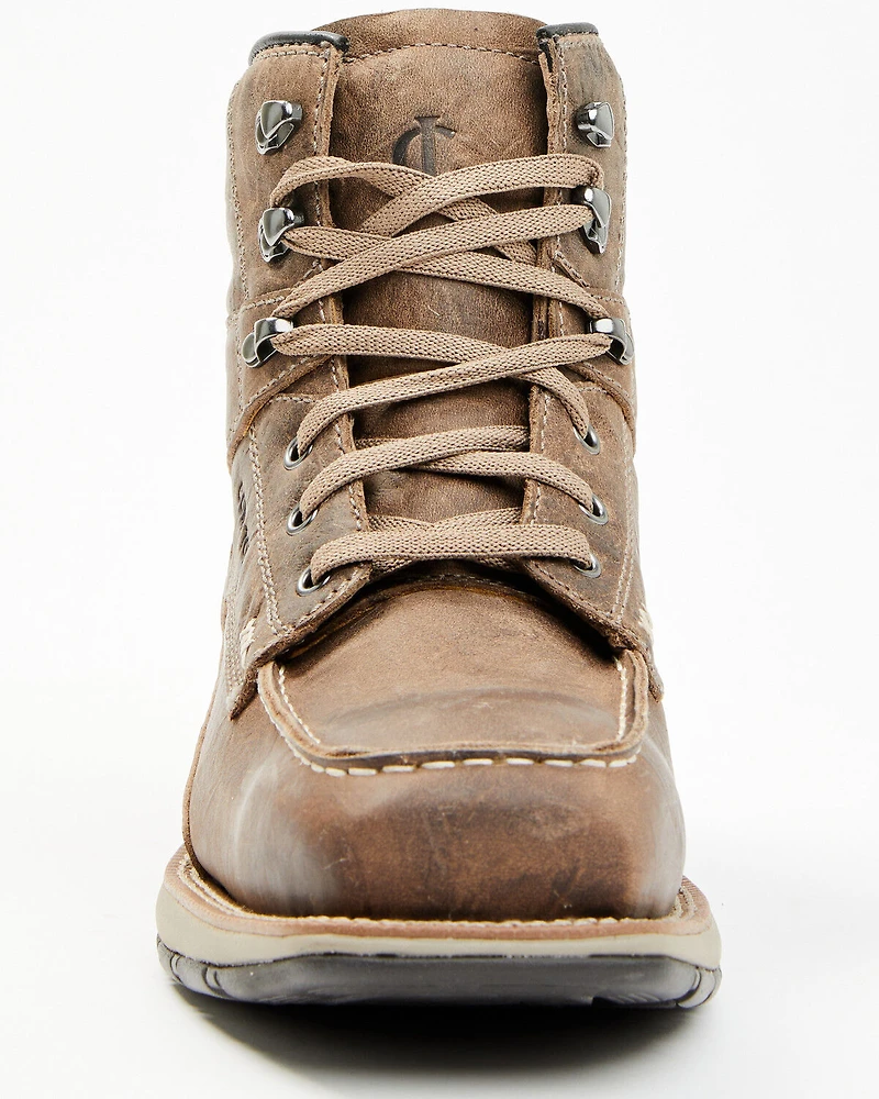 Cody James Men's 6.5" Xero Lite Lace-Up Moc Work Boots - Composite Toe