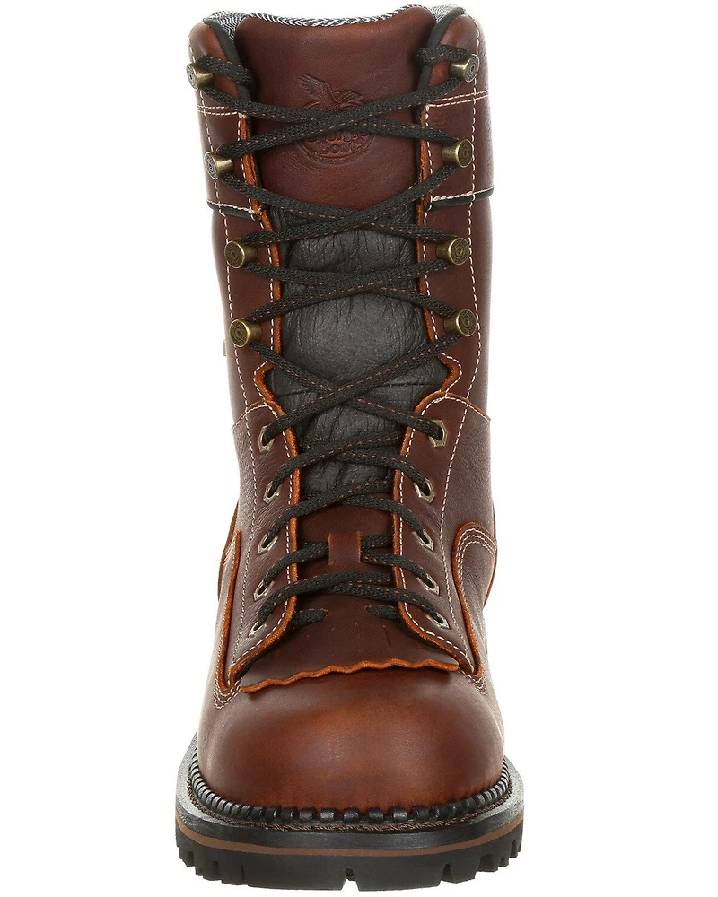 Georgia Boot Men's Amp LT Waterproof Low Heel Work Boots - Composite Toe