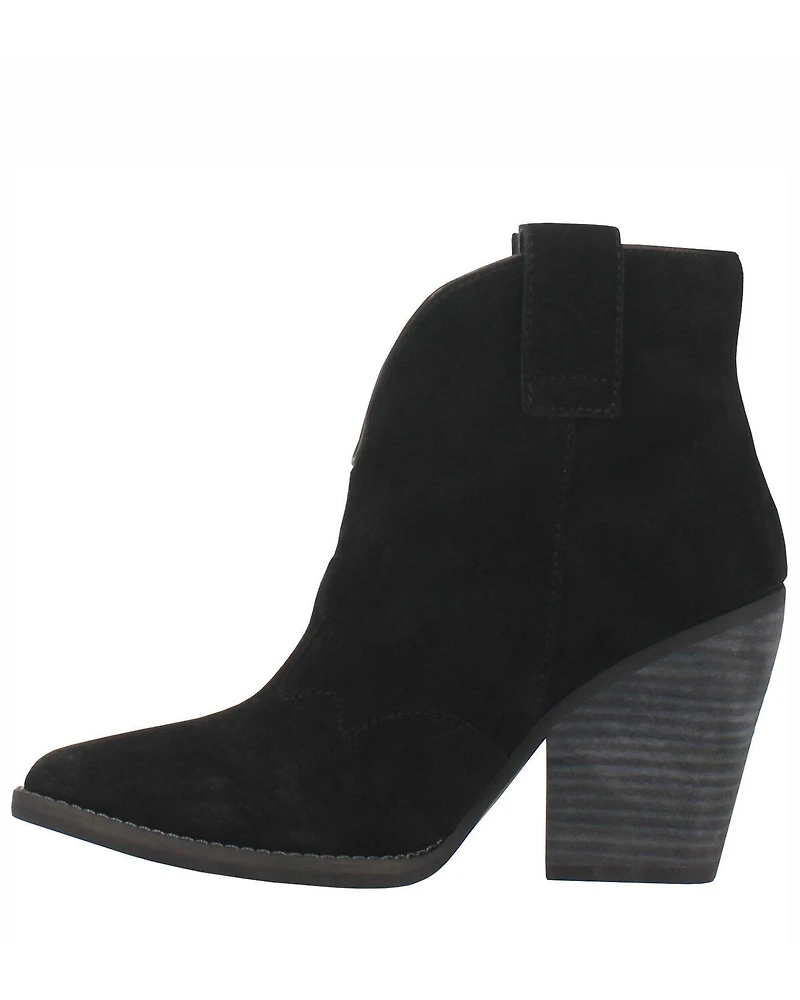 Dingo Women's Black Flannie Fashion Booties - Round Toe