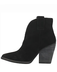 Dingo Women's Black Flannie Fashion Booties - Round Toe