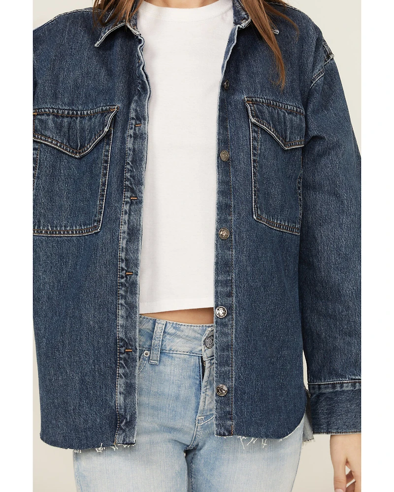 Ariat Women's Long Sleeve Button-Down Denim Shacket