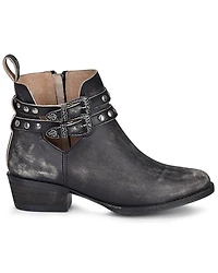 Circle G Women's Studded Harness Booties - Round Toe
