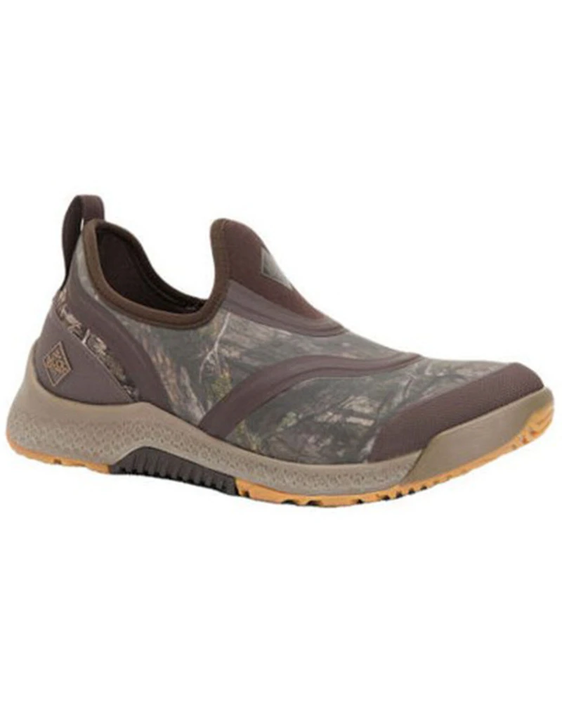 Muck Boots Men's Realtree Camo Outscape Low Slip-On Rubber Shoes
