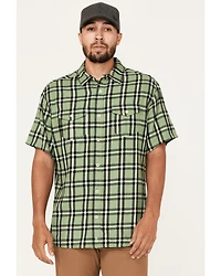 Brothers and Sons Men's Casual Plaid Short Sleeve Button Down Western Shirt