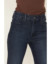 Good American Women's Classic Dark Wash High Rise Bootcut Stretch Denim Jeans