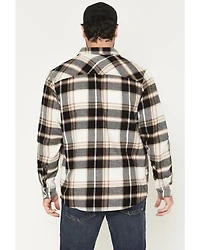 Brothers and Sons Men's Bunker Plaid Print Long Sleeve Button-Down Flannel Shirt