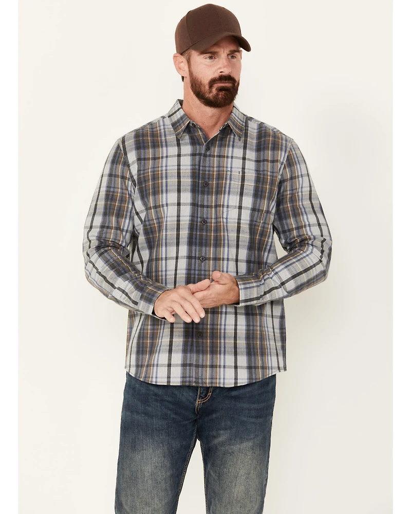 Brothers and Sons Men's Phillips Plaid Print Long Sleeve Button Down Shirt