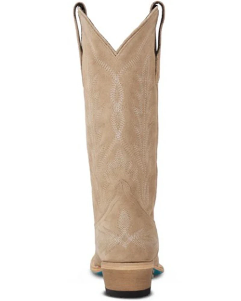 Lane Women's Lexington Suede Tall Western Booties - Snip Toe