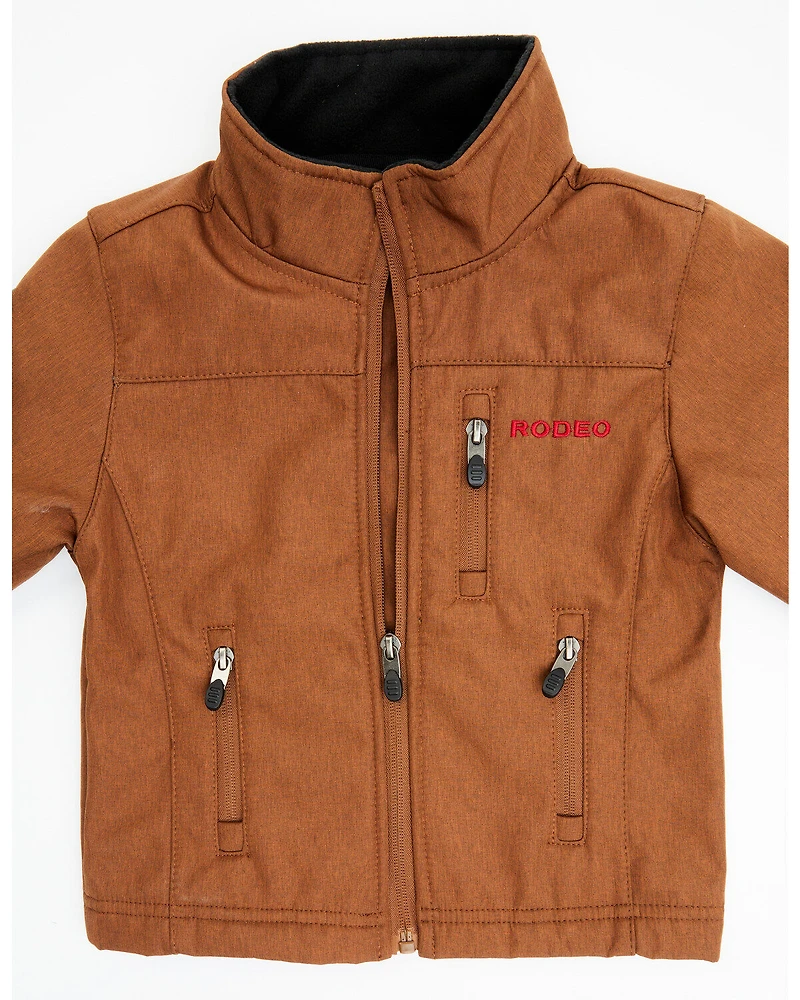 Rodeo Clothing Boys' Mexico Flag Waterproof Softshell Jacket