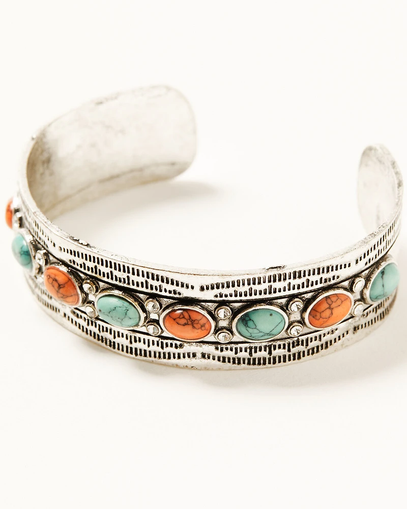 Shyanne Women's Antique Silver Bracelet Set