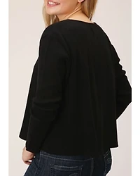 Roper Women's Waffle-Slub Knit Boyfriend Top