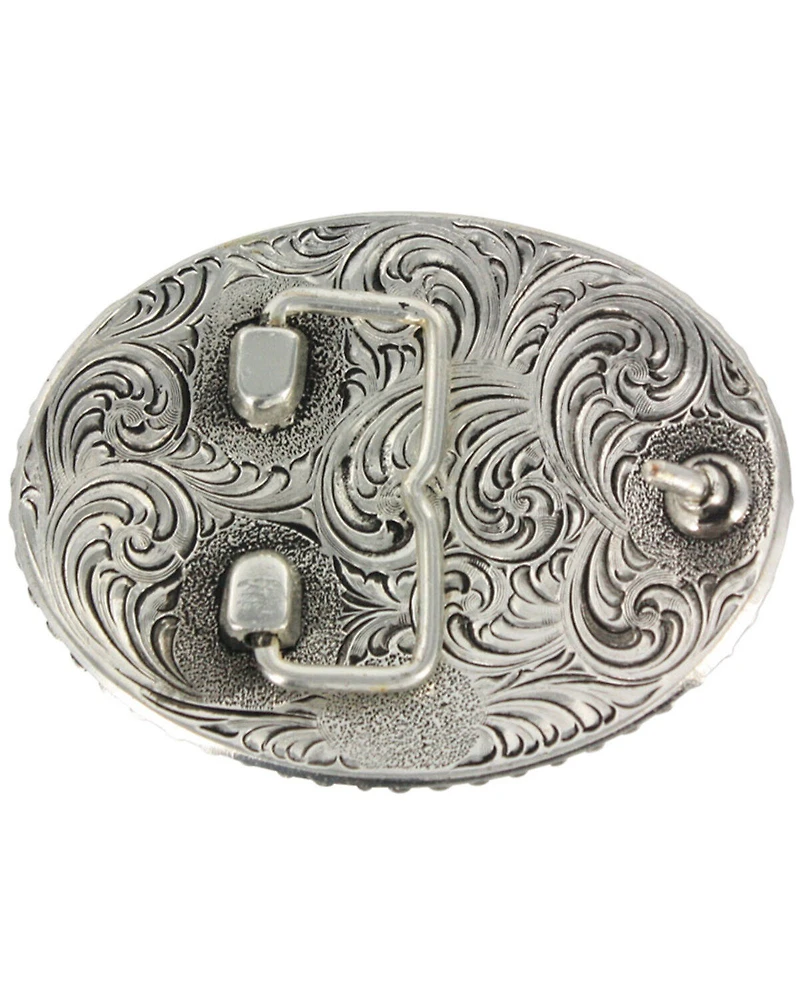 Cody James® Oval Long Horn Belt Buckle