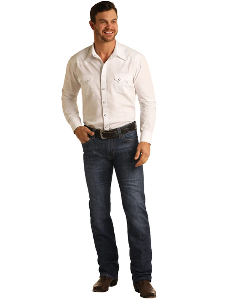 Rock & Roll Denim Men's Reflex Revolver Stretch Slim Straight Jeans