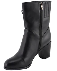 Milwaukee Leather Women's Laced Side Riding Boots - Round Toe