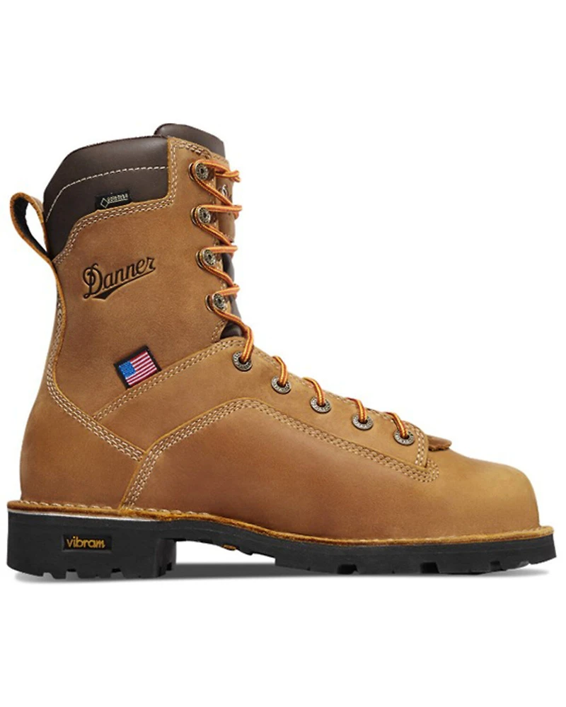 Danner Men's Quarry 8" Lace-Up Waterproof Work Boot - Alloy Toe