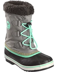 Sorel Boys' Grey Yoot Pac Nylon Boots - Round Toe