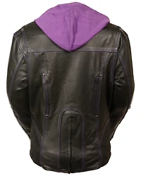 Milwaukee Leather Women's 3/4 Jacket With Reflective Tribal Detail