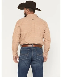 Ariat Men's Burnis Geo Print Long Sleeve Button-Down Western Shirt
