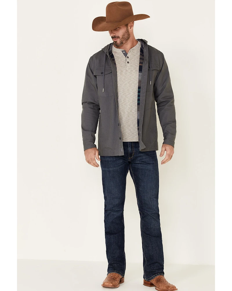 United By Blue Men's Flannel Lined Hooded Anchor Chore Coat