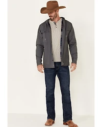United By Blue Men's Flannel Lined Hooded Anchor Chore Coat