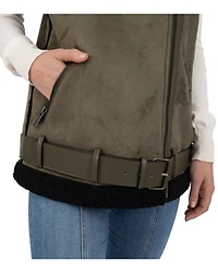 Frye Women's Belted Faux Shearling Vest