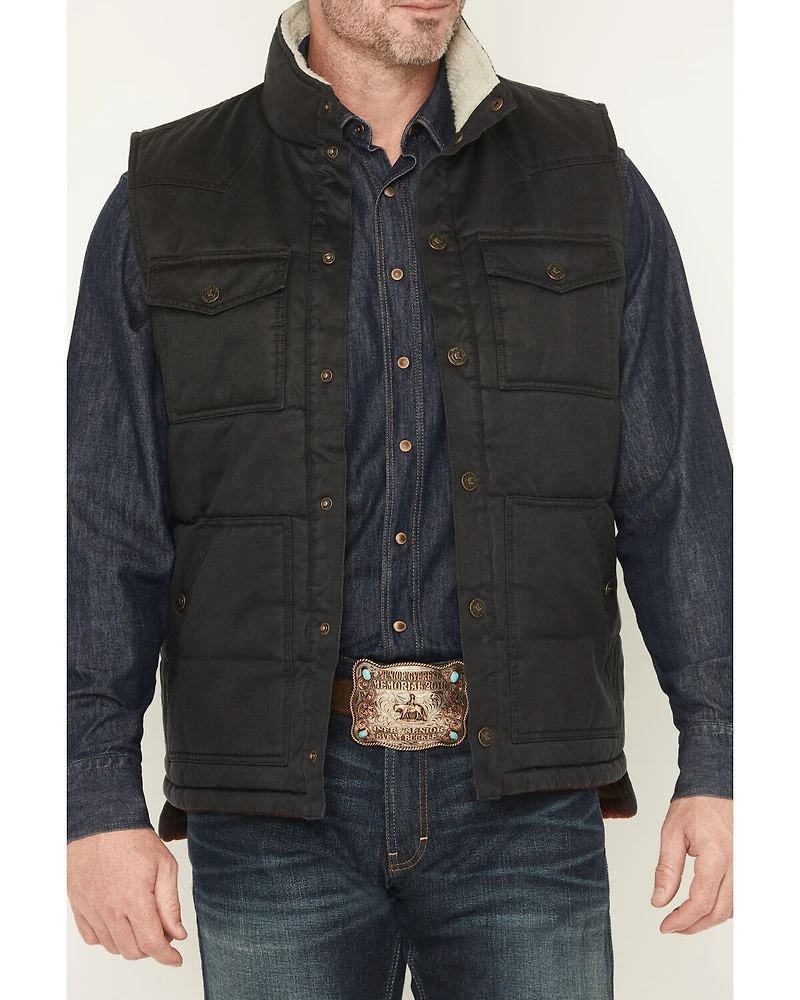 Cody James Men's Oil Slick Snap Lined Vest