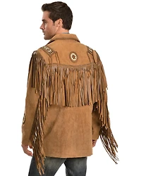 Scully Men's Hand Laced Bead Trim Coat