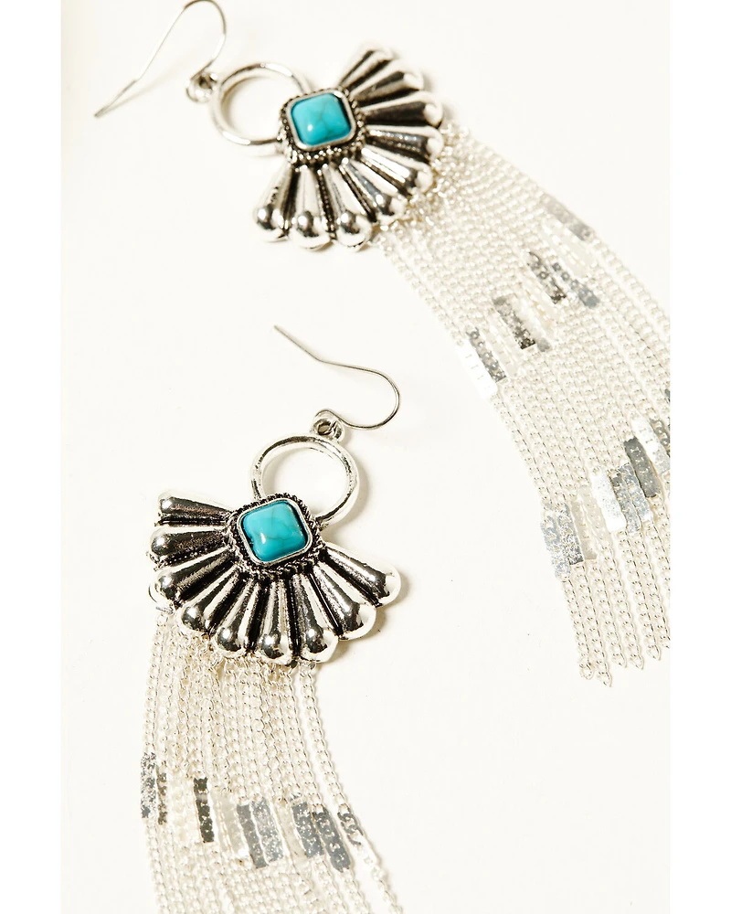 Shyanne Women's Scalloped Fringe Earrings