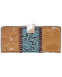 Myra Bag Women's Bleu Hair-On Wallet
