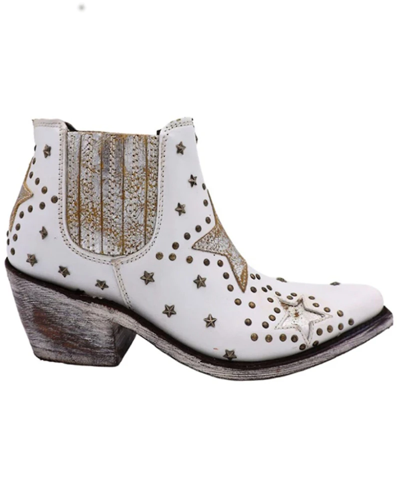 Caborca Silver by Liberty Black Women's A Star is Born Zippered Booties - Snip Toe