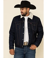 Levi's Men's Juniper Sherpa Lined Trucker Denim Jacket