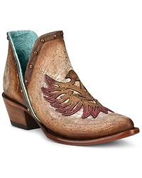 Corral Women's Overlay and Studded Fashion Booties - Round Toe