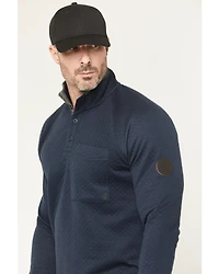 Brothers and Sons Men's Sherman Solid 1/4 Button-Down Pullover