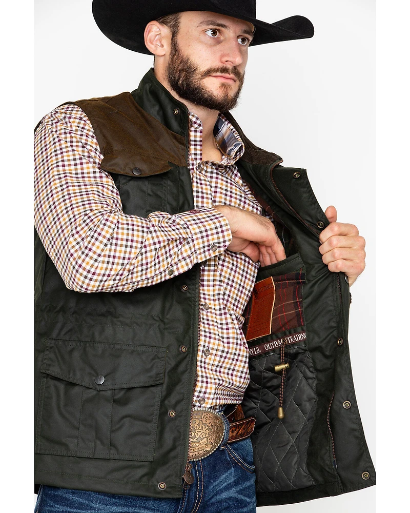 Outback Trading Co. Men's Brant Oil Dual Entry Vest