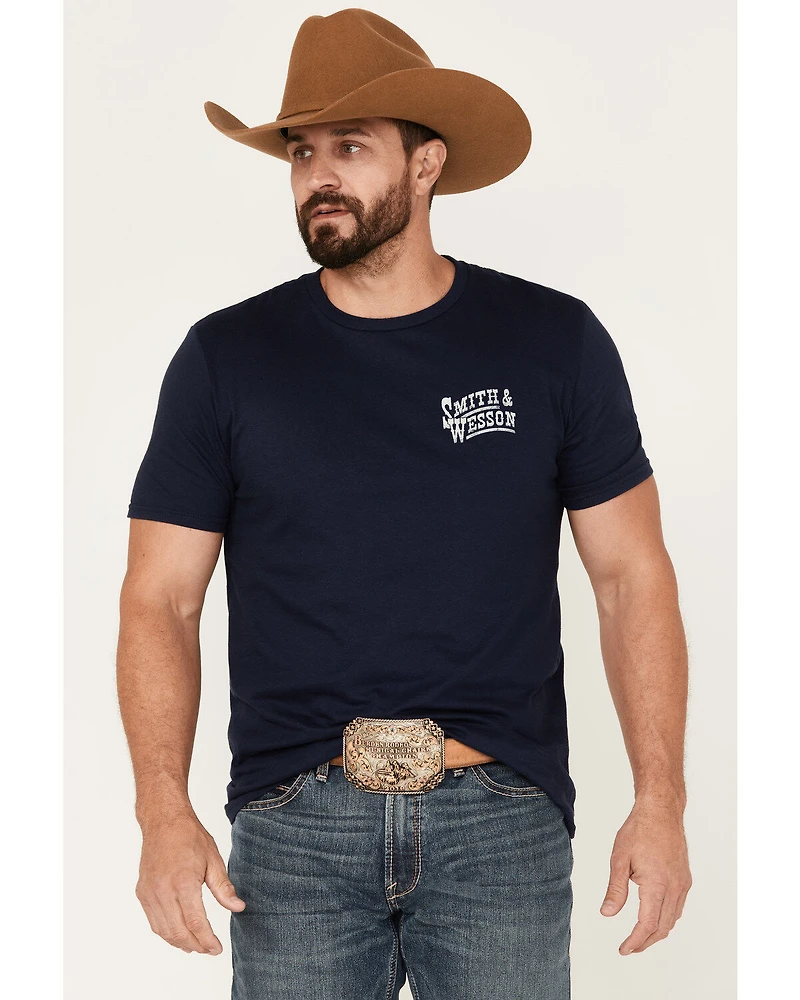 Smith & Wesson Men's Western Eagle Badge Short Sleeve Graphic T-Shirt