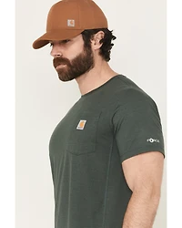 Carhartt Men's Force Relaxed Midweight Logo Pocket Short Sleeve Work T-Shirt