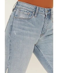 Shyanne Women's Luna High Rise Flare Stretch Denim Jeans
