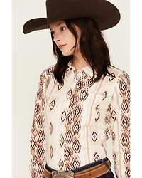 Shyanne Women's Printed Long Sleeve Riding Shirt