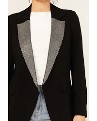 Boom Jeans Women's Crystal Embellished Blazer