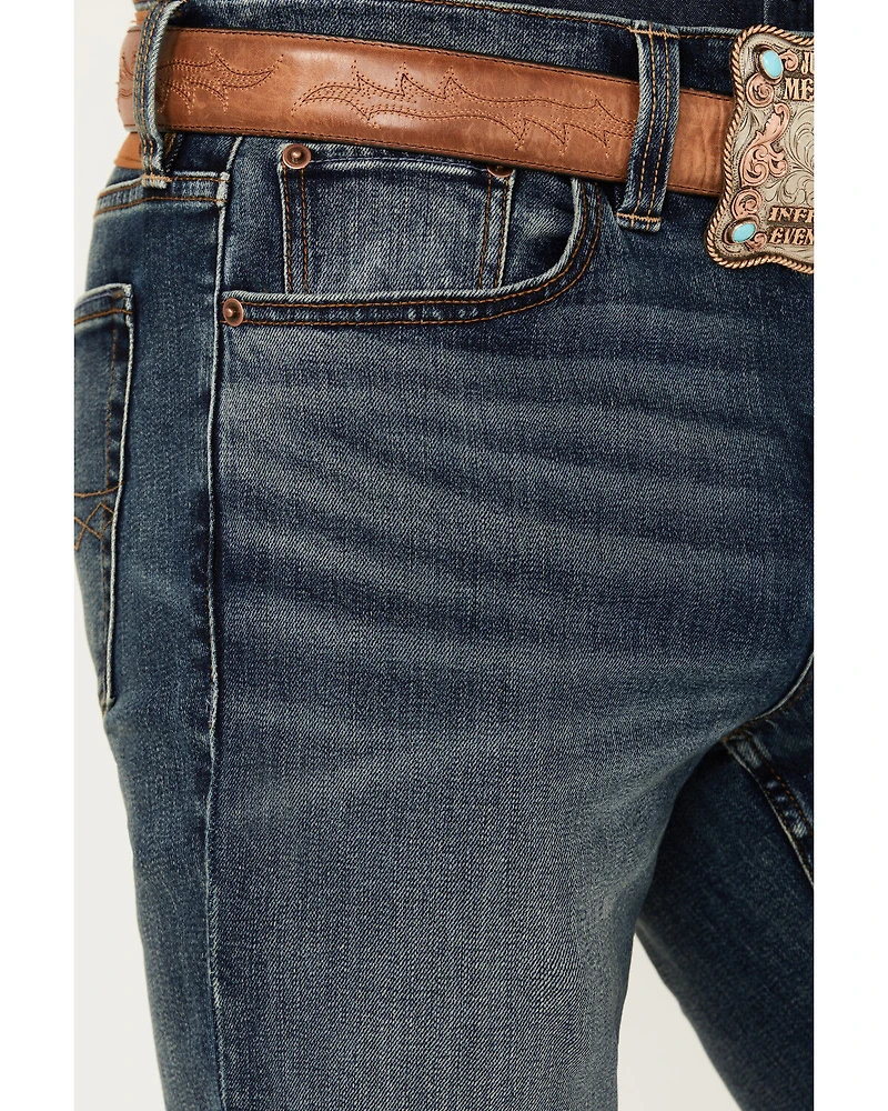 Blue Ranchwear Men's Sonora Wash Bronson Slim Straight Stretch Denim Jeans
