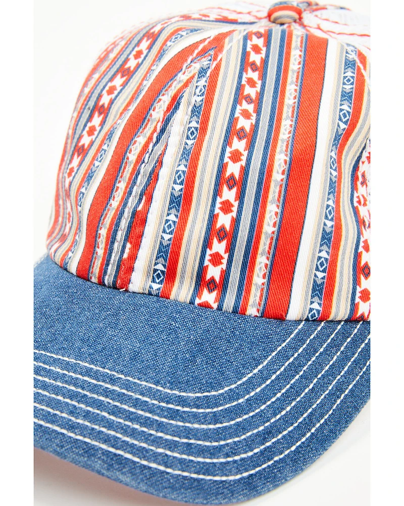 Trenditions Women's Catchfly Southwestern Striped Print Ball Cap