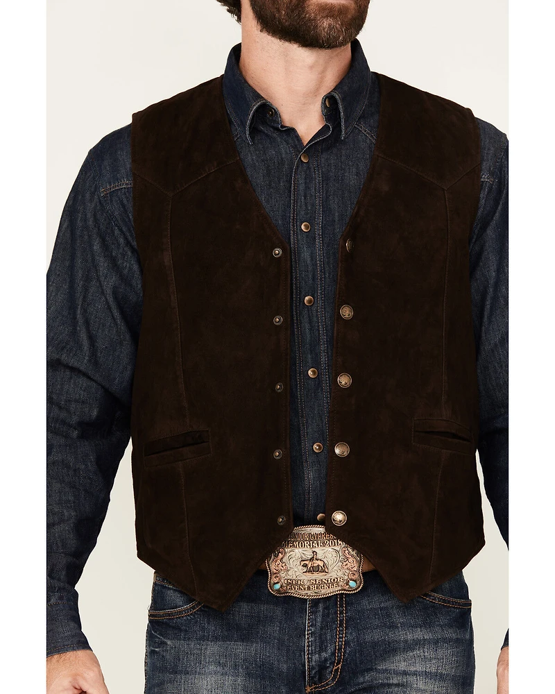 Cody James Men's Angus 2.0 Suede Snap Vest