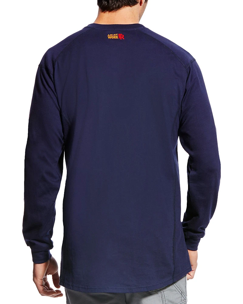 Ariat Men's FR Air Crew Long Sleeve Work Shirt - Tall