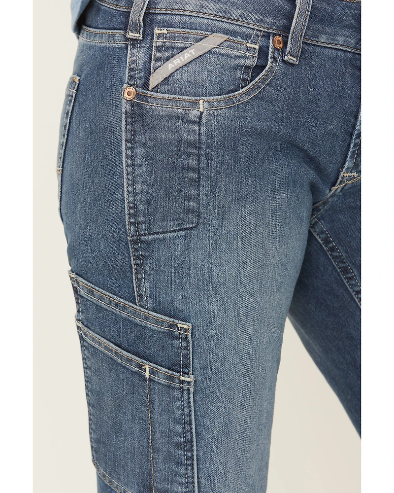 Ariat Women's Rebar Mid Rise Durastretch Raven Work Bootcut Jeans