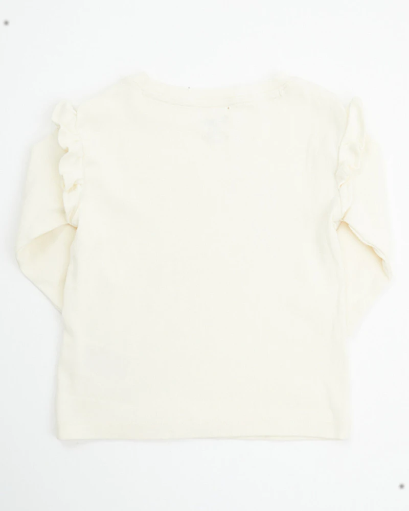 Wrangler Toddler Girls' Cowgirl Long Sleeve Graphic Tee