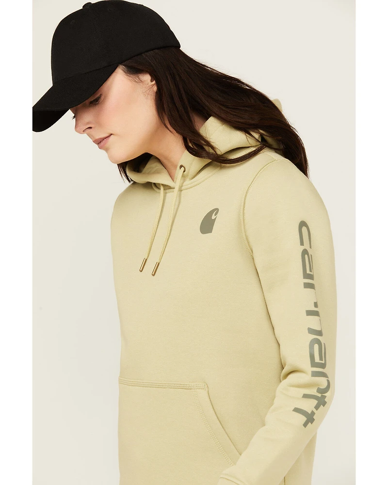 Carhartt Women's Relaxed Fit Midweight Logo Graphic Hoodie