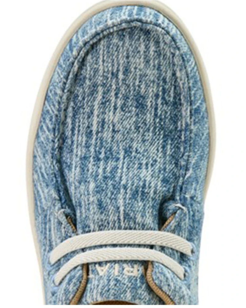 Ariat Boys' Washed Denim Hilo Casual Shoes - Moc Toe