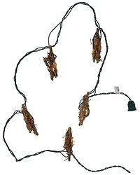 Kurt Adler 9' UL 10L Rattan Natural Star Light Set