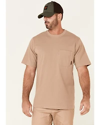 Hawx Men's Solid Natural Forge Short Sleeve Work Pocket T-Shirt - Big