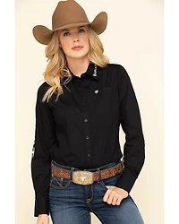 Ariat Women's Team Kirby Stretch Logo Long Sleeve Shirt